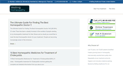 Desktop Screenshot of homeopathyclinic.co.in